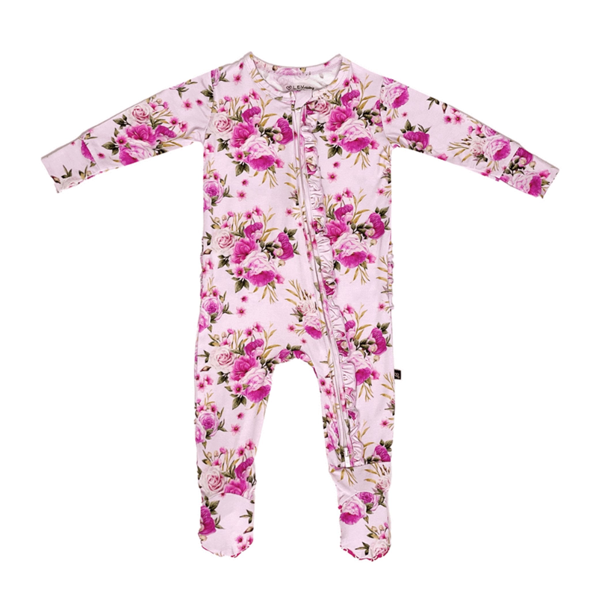 Evie Floral Footie - Denny's