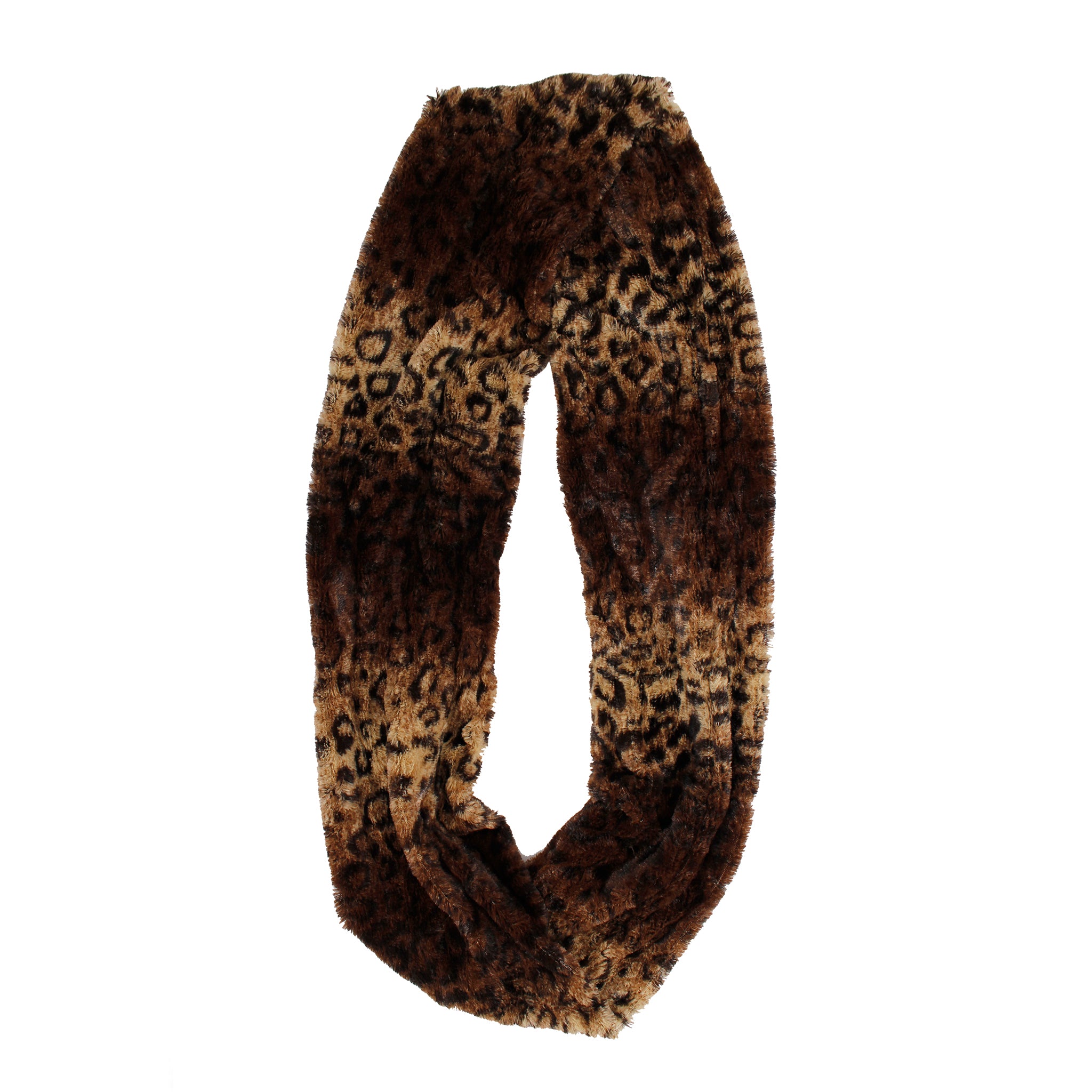 Two Tone Leopard Faux Fur Loop Scarf – Denny's X Lester's