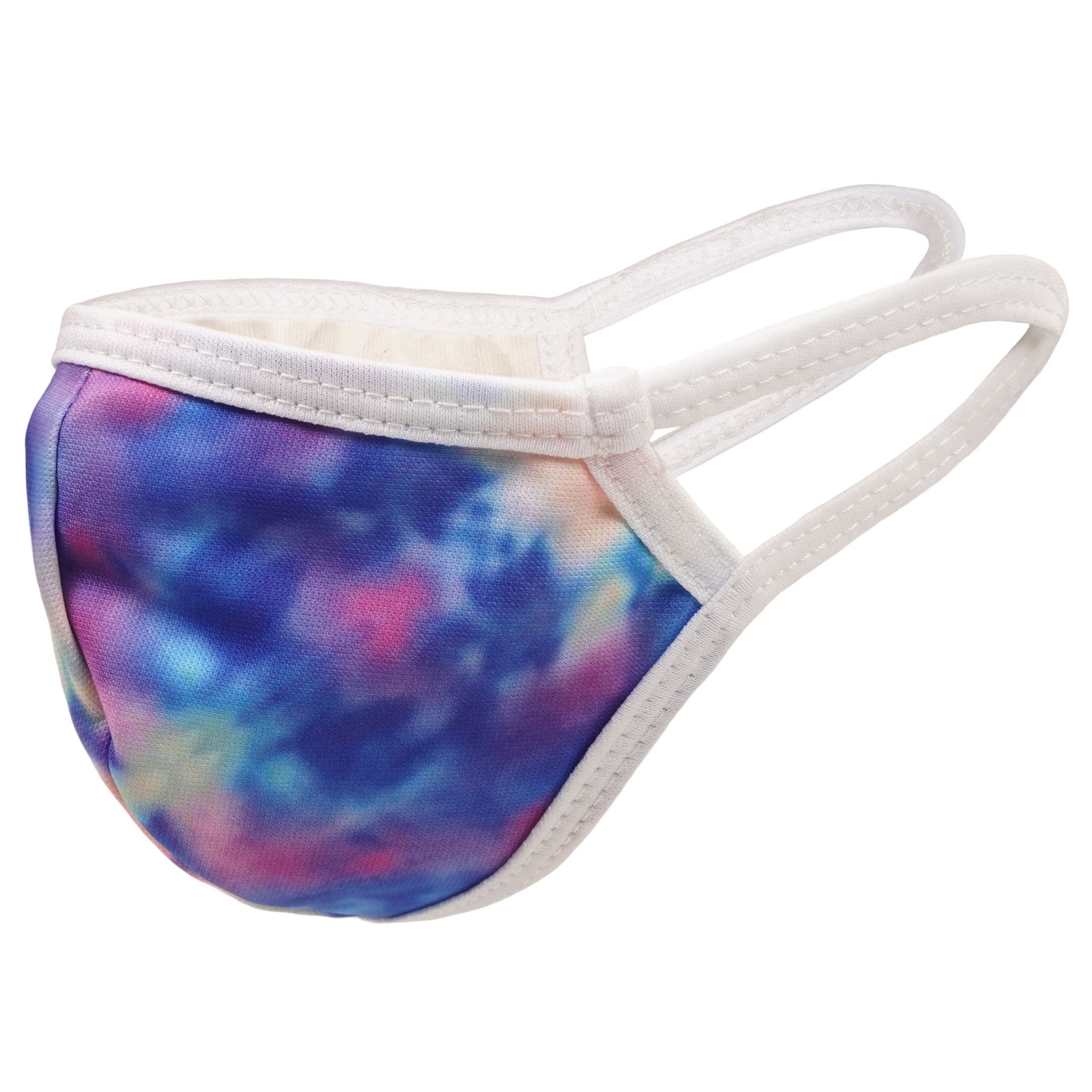 Kids Pink Blue Tye Dye Mask - Denny's