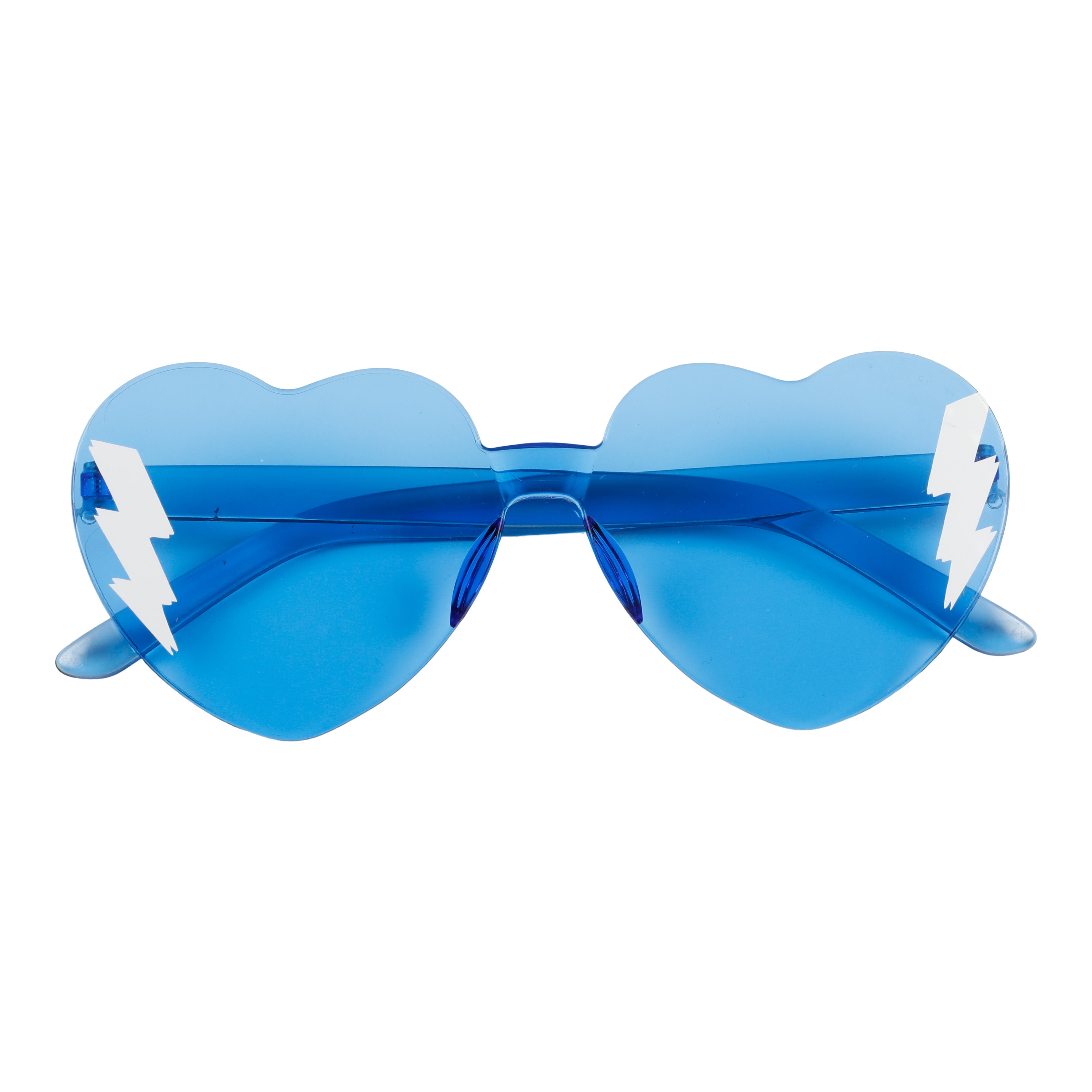White Bolt Heart Shaped Sunglasses - Denny's