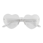 White Bolt Heart Shaped Sunglasses - Denny's