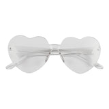 White Bolt Heart Shaped Sunglasses - Denny's