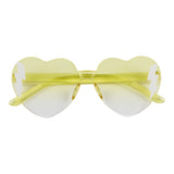 White Bolt Heart Shaped Sunglasses - Denny's
