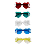 White Bolt Heart Shaped Sunglasses - Denny's