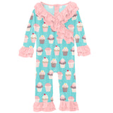 Summer Sky Cupcake Ruffle Romper - Denny's