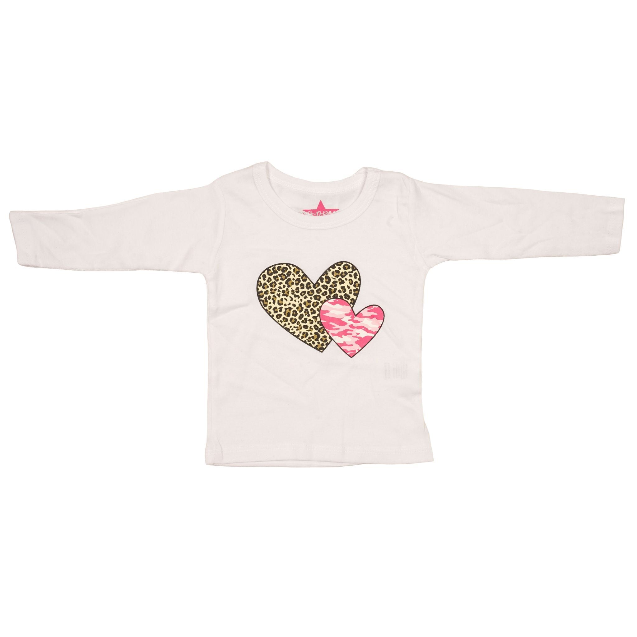 Leopard and Camo Heart Tee - Denny's