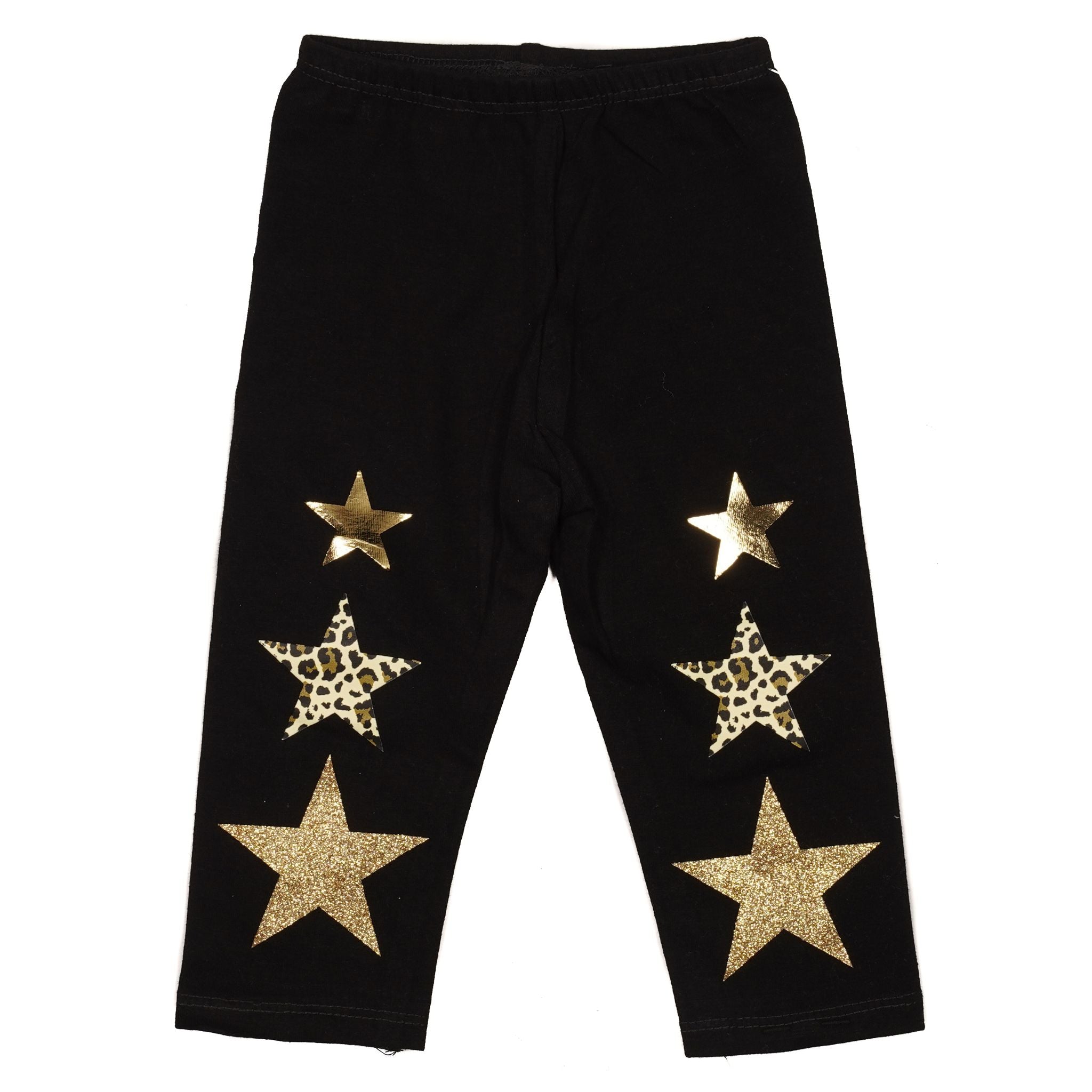 Glitter Gold Stars Legging - Denny's
