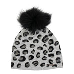 Leopard Crystal Hat with Black Pom - Fits Size 7-14 - Denny's