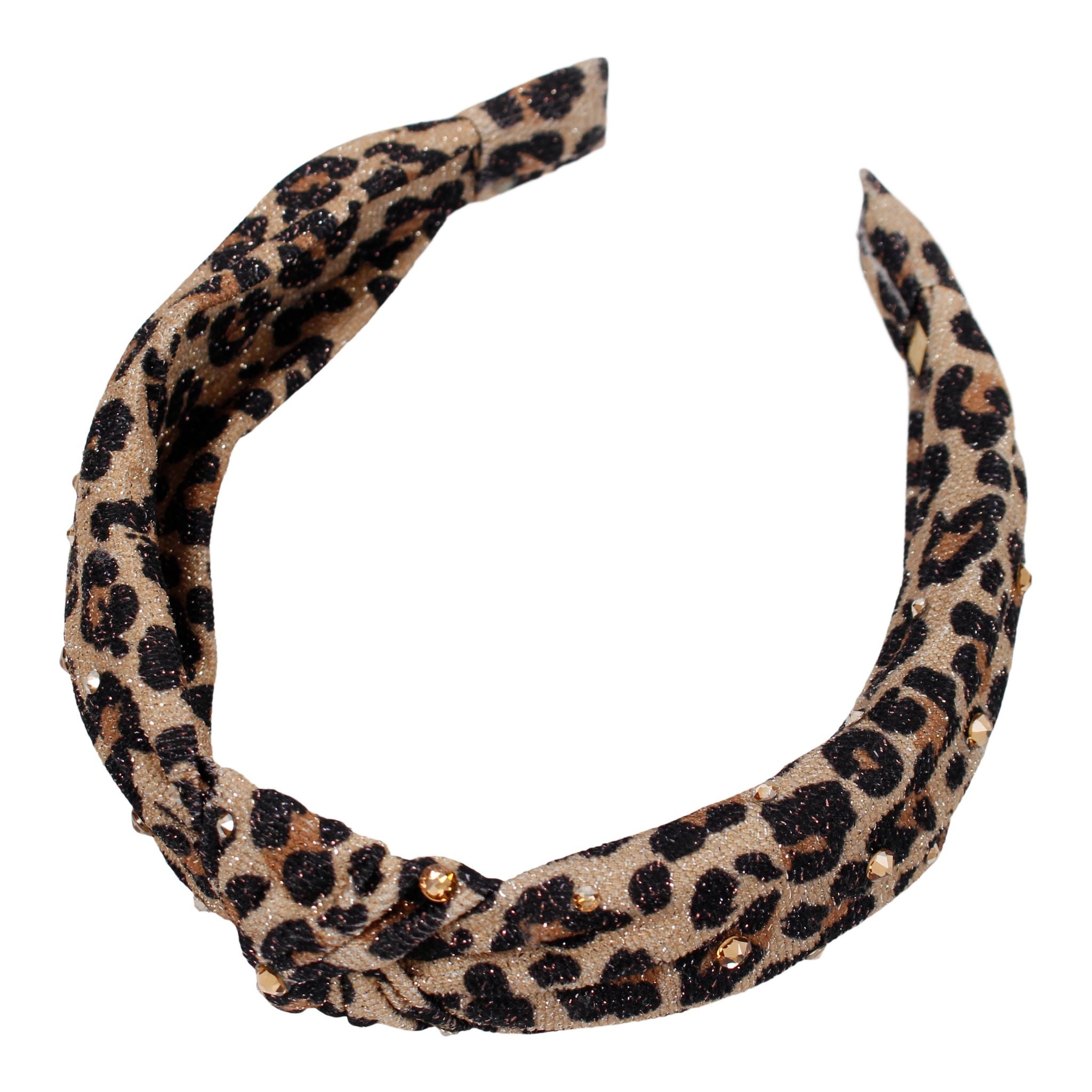 Leopard Knot Glitter Headband - Denny's