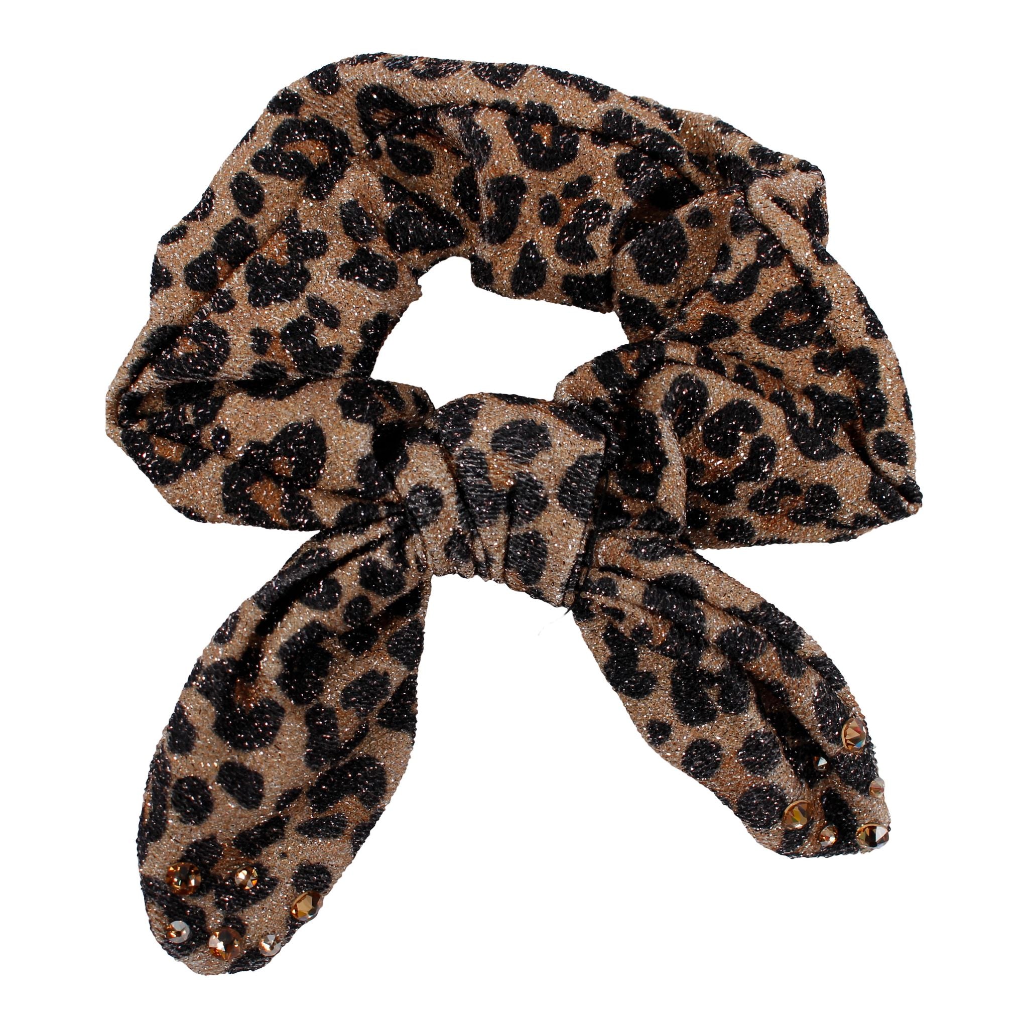 Leopard Glitter Scrunchie - Denny's