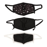 3 Pack Star Print Combo Adult Face Mask - Denny's