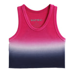 Hot Pink To Midnight Dip Dye Tank - Denny's