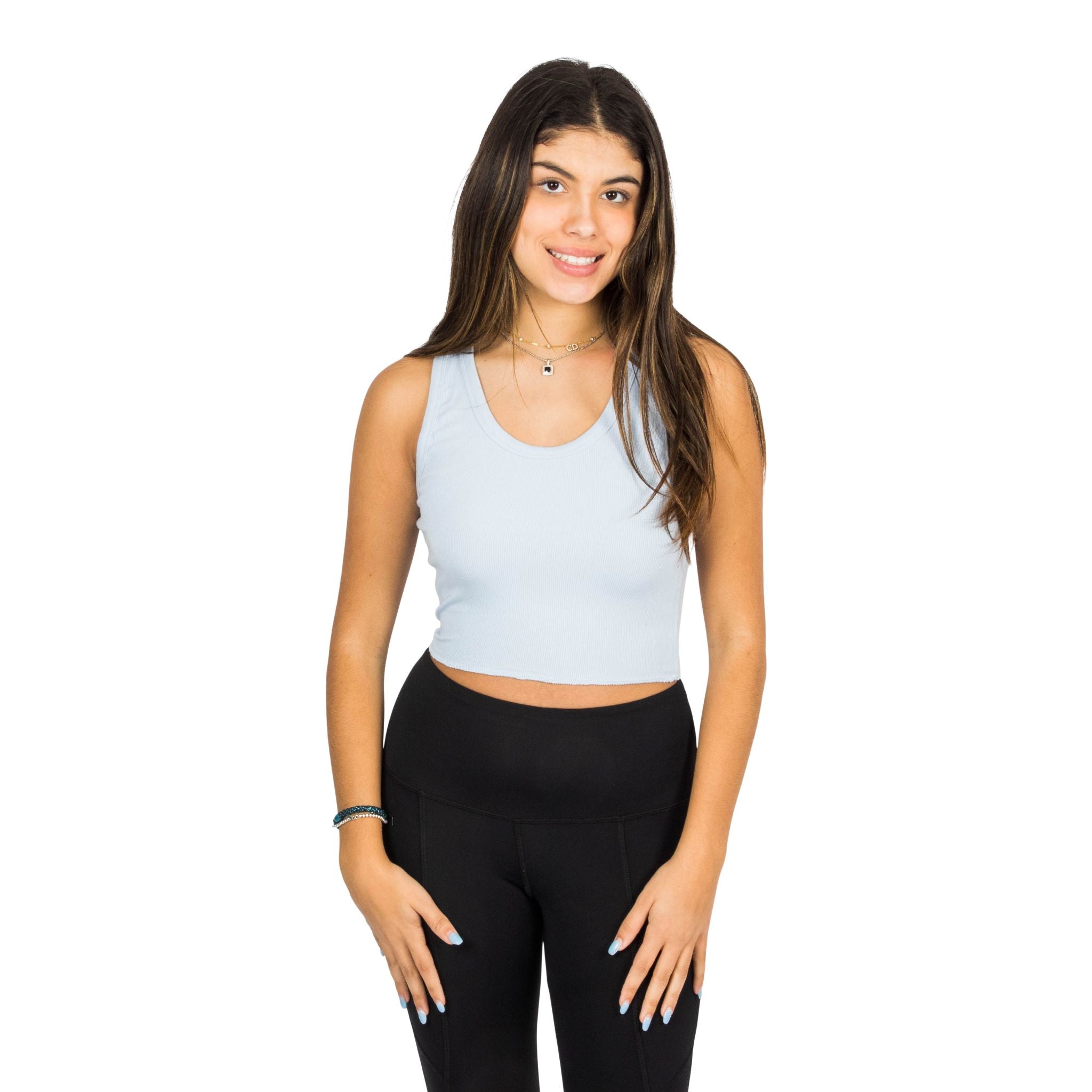 Livi Ribbed Crop Tank - Denny's
