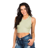 Livi Ribbed Crop Tank - Denny's