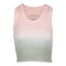 Livi Blush Sage Dip Dyed Ribbed Crop Tank - Denny's