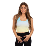Livi Turq Lemon Dip Dye Crop Tank - Denny's