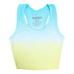 Livi Turq Lemon Dip Dye Crop Tank - Denny's