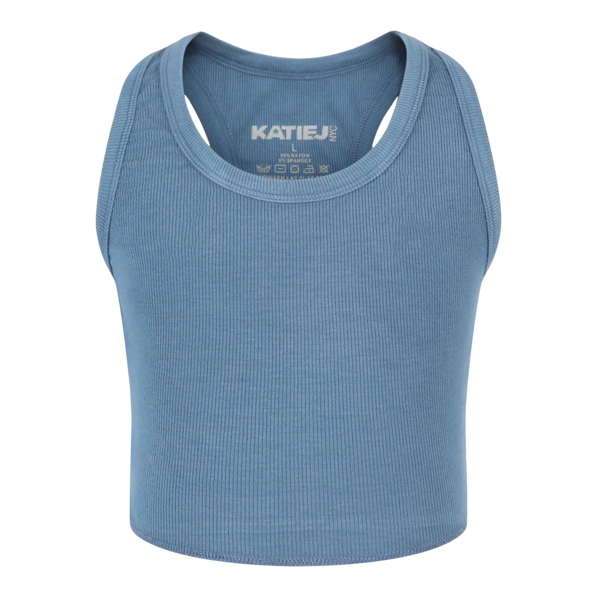 Ribbed Crop Tank Top - Denny's