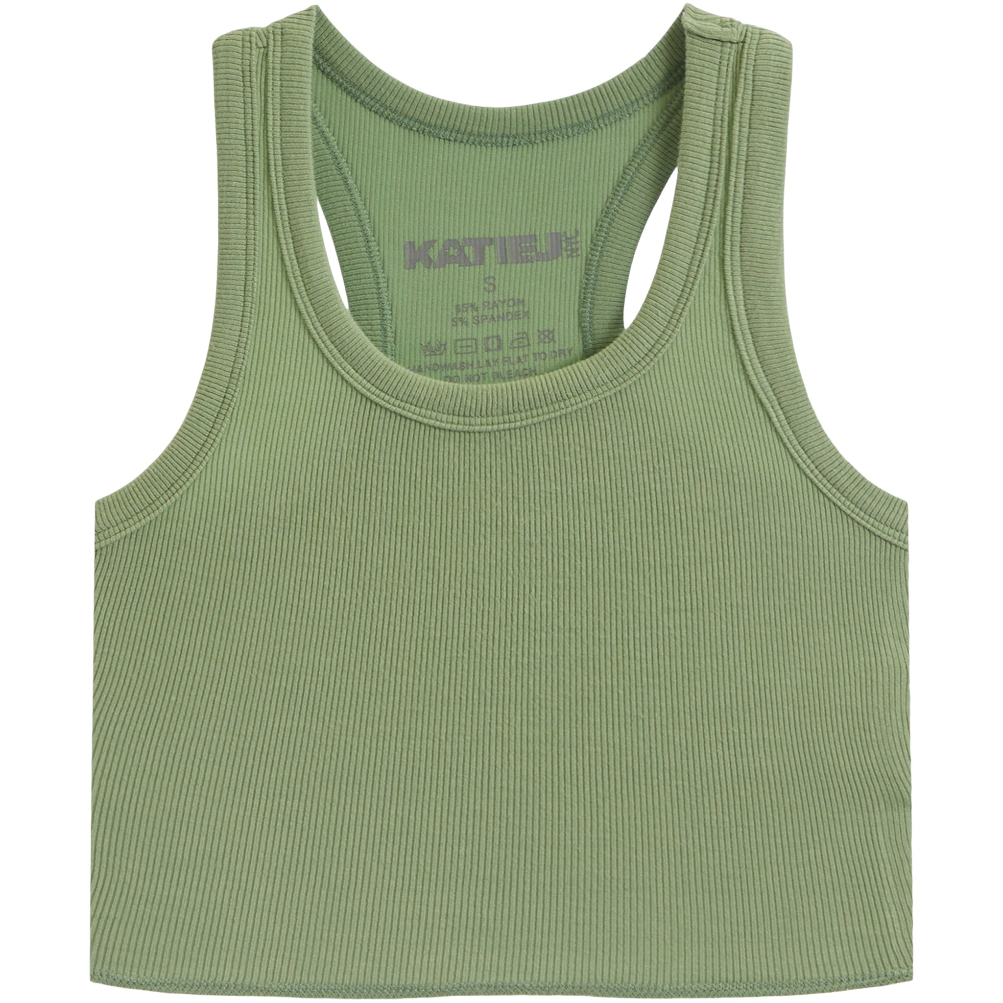 Ribbed Crop Tank Top - Denny's