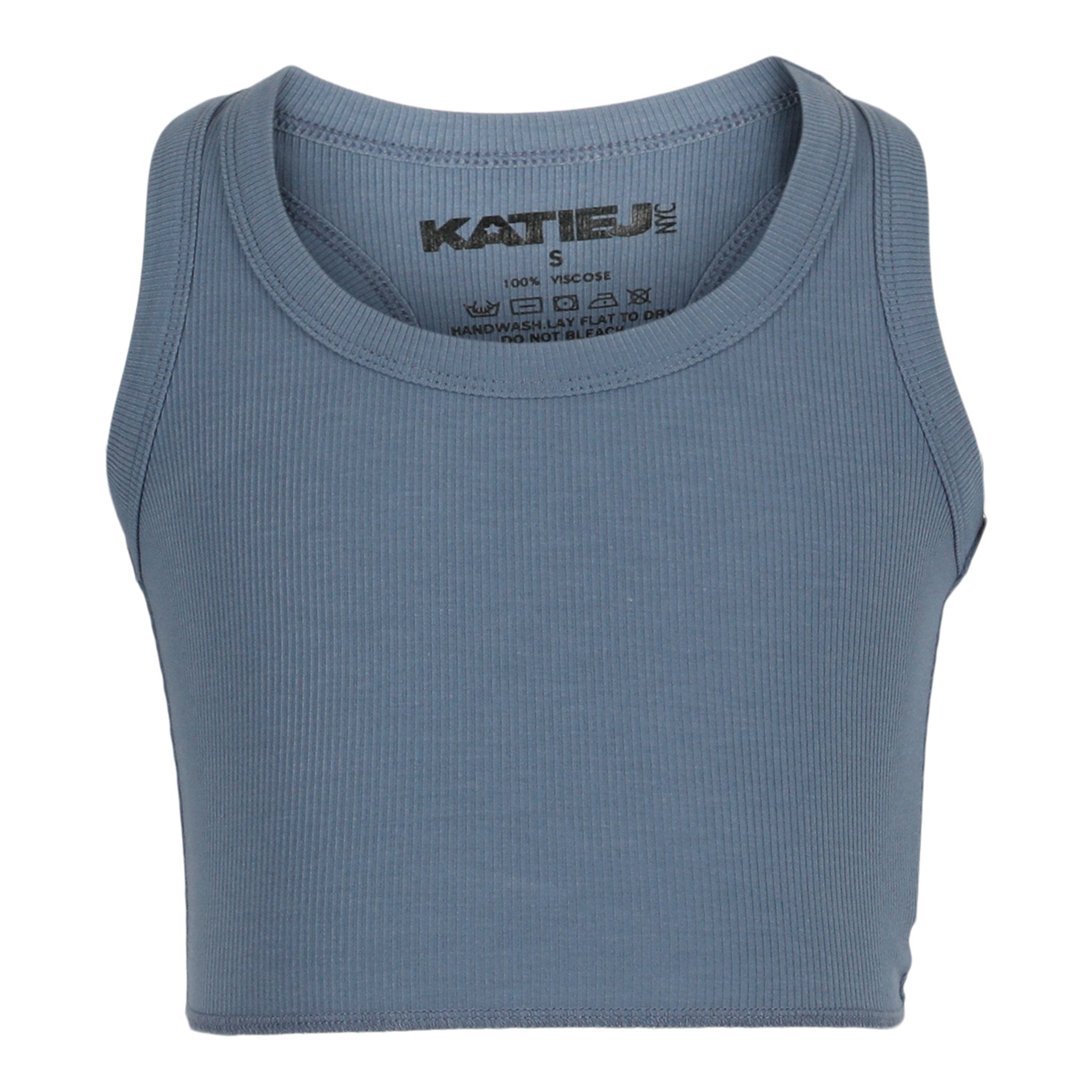 Ribbed Crop Tank Top - Denny's