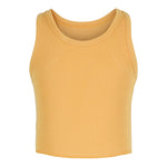 Ribbed Crop Tank Top - Denny's