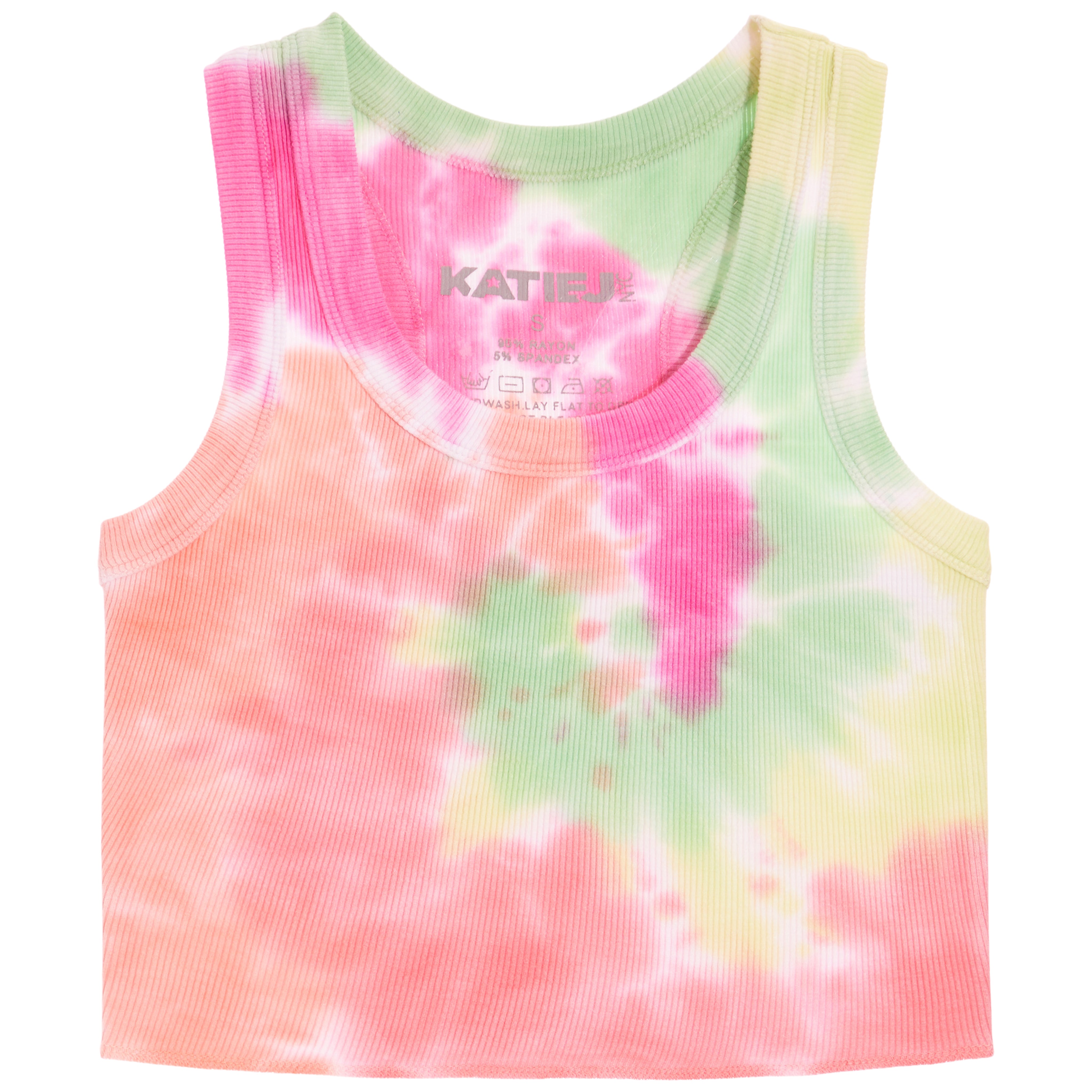 Livi Tie Dye Sorbet Crop Tank - Denny's
