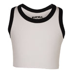Black Trim Tank Top - Denny's