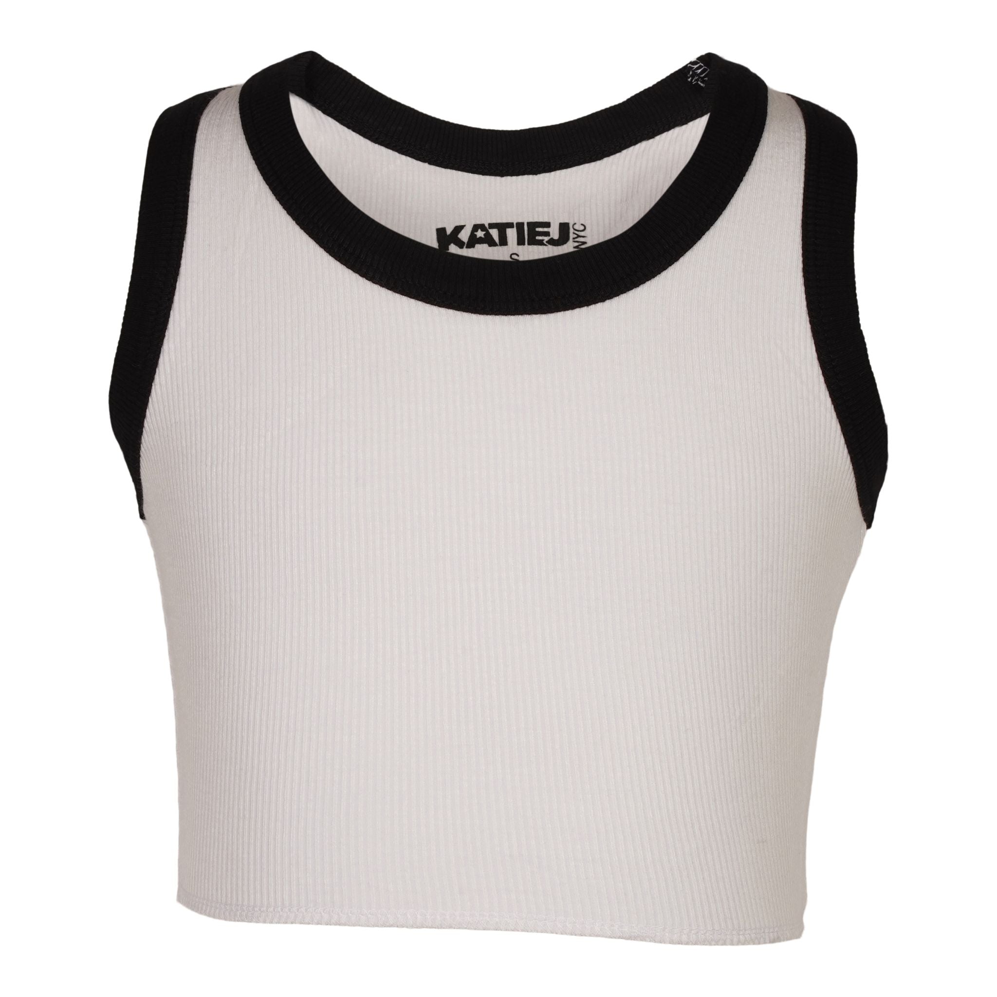 Black Trim Tank Top - Denny's