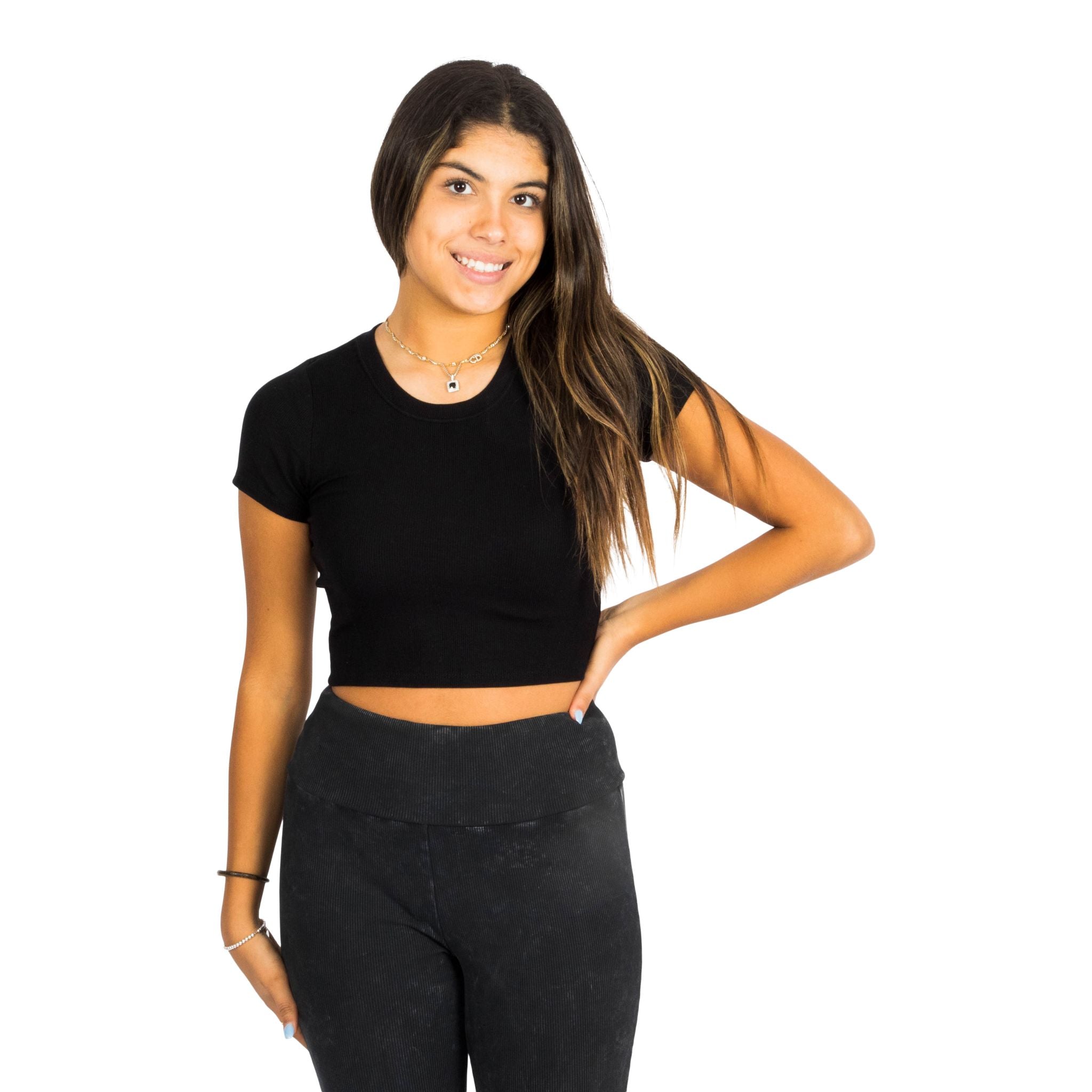 Livi Ribbed Tee - Denny's