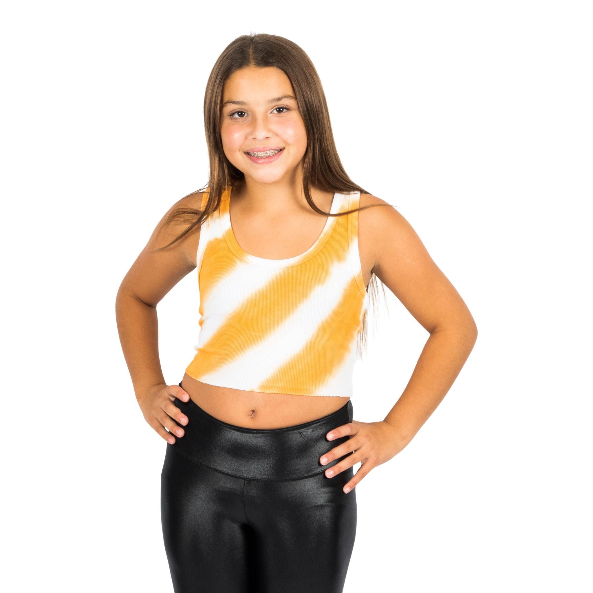 Livi Orange Tie Dye Crop Tank - Denny's