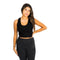 Livi Rhinestone Ribbed Crop Tank - Denny's