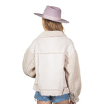 Fleece Line Suede Collar Jacket - Denny's