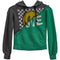 Checker Smile Mixed Hoodie - Denny's