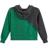 Checker Smile Mixed Hoodie - Denny's