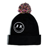 Smiley Color Block Pom Hat - Denny's