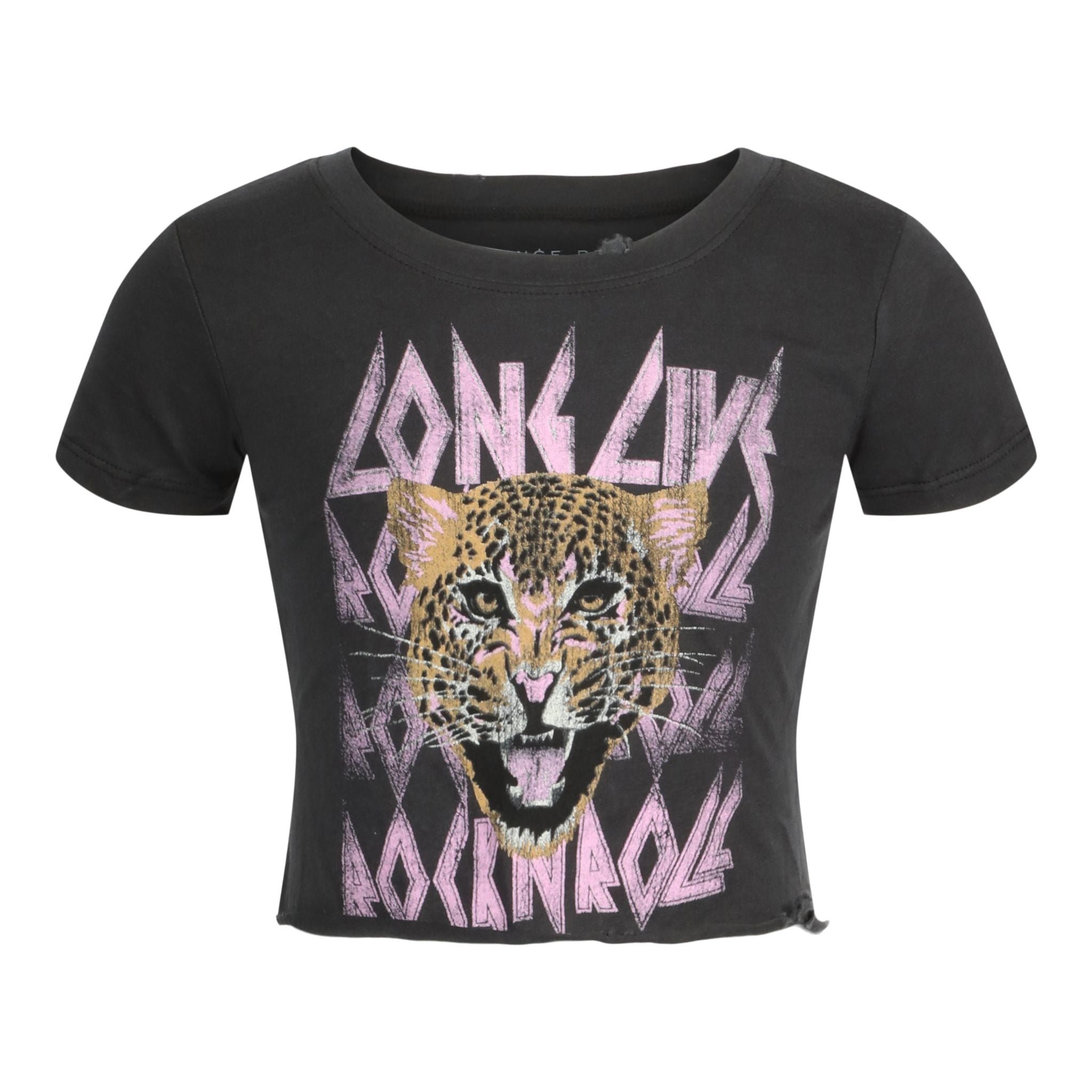 Long Live Rock N Roll Crop Tee - Denny's