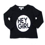 Long Sleeve Tee Hey Girl - Denny's
