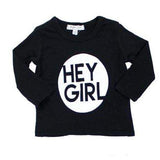 Long Sleeve Tee Hey Girl - Denny's