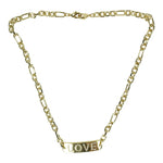 Love Tag Chain Choker 16 inch - Denny's