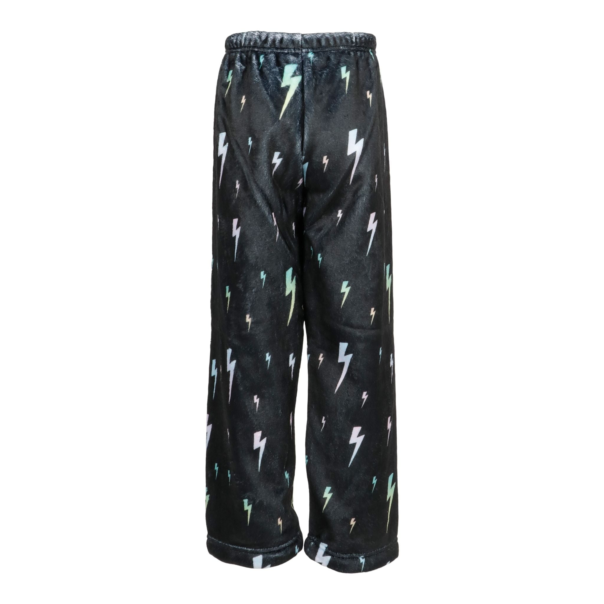 Black Bolts Plush Lounge Pant - Denny's