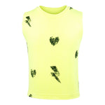 Tank w All Over Heart Lightning Bolt - Denny's