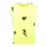Tank w All Over Heart Lightning Bolt - Denny's