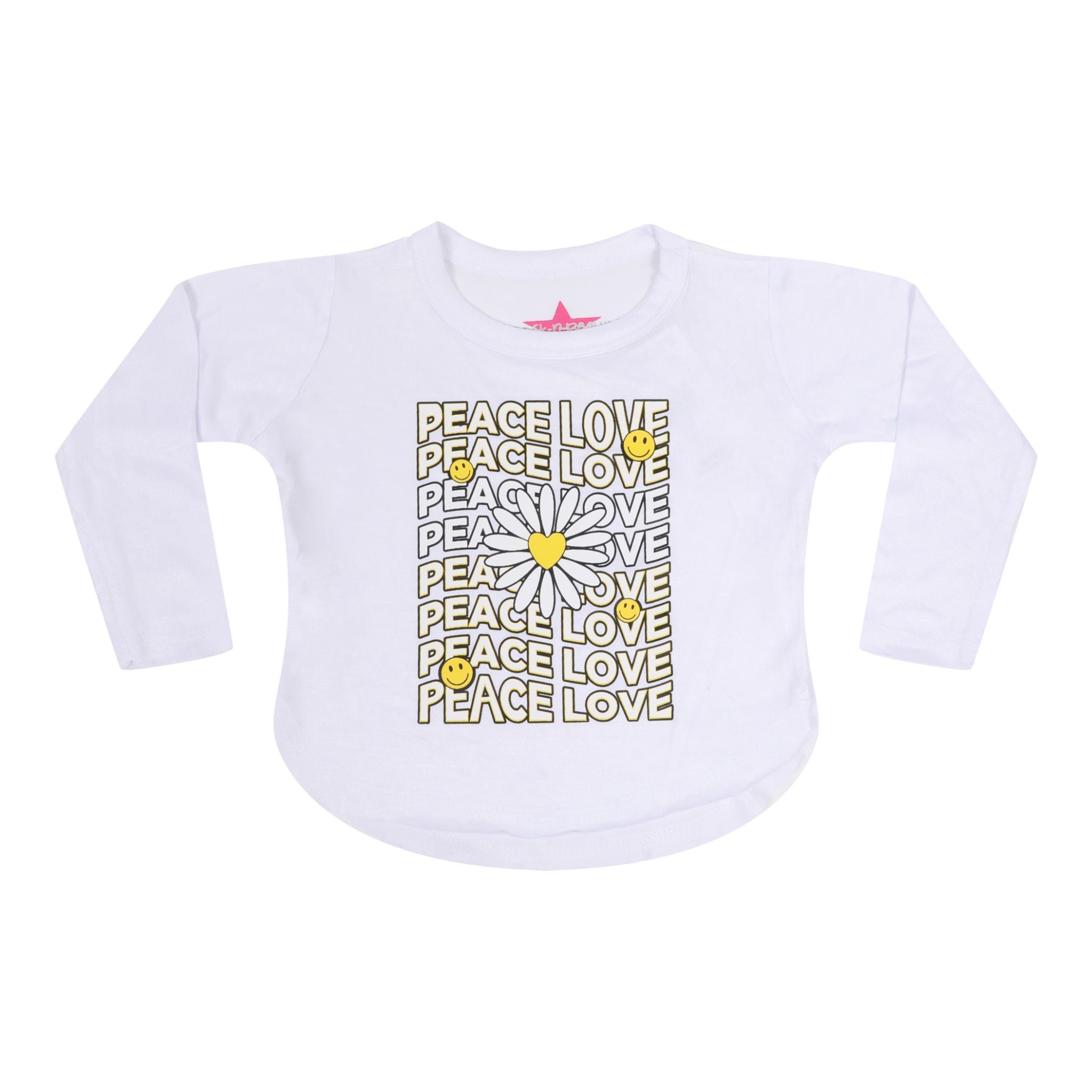 Love Peace Smiley Hi Low Shirt - Denny's