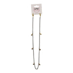 Black 26in Chain with Gold Star Charms - Denny's