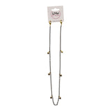 Black 26in Chain with Gold Star Charms - Denny's
