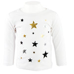 Long Sleeve Tee Gold/Black Stars - Denny's