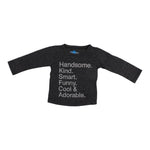 Long Sleeve Tee with Handsome & Kind - Denny's