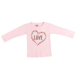 Long Sleeve Tee with Love Hearts - Denny's