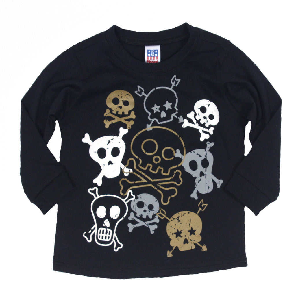 Long Sleeve Tee Multi Skulls - Denny's