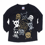 Long Sleeve Tee Multi Skulls - Denny's